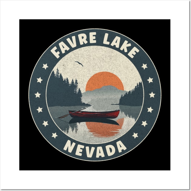 Favre Lake Nevada Sunset Wall Art by turtlestart